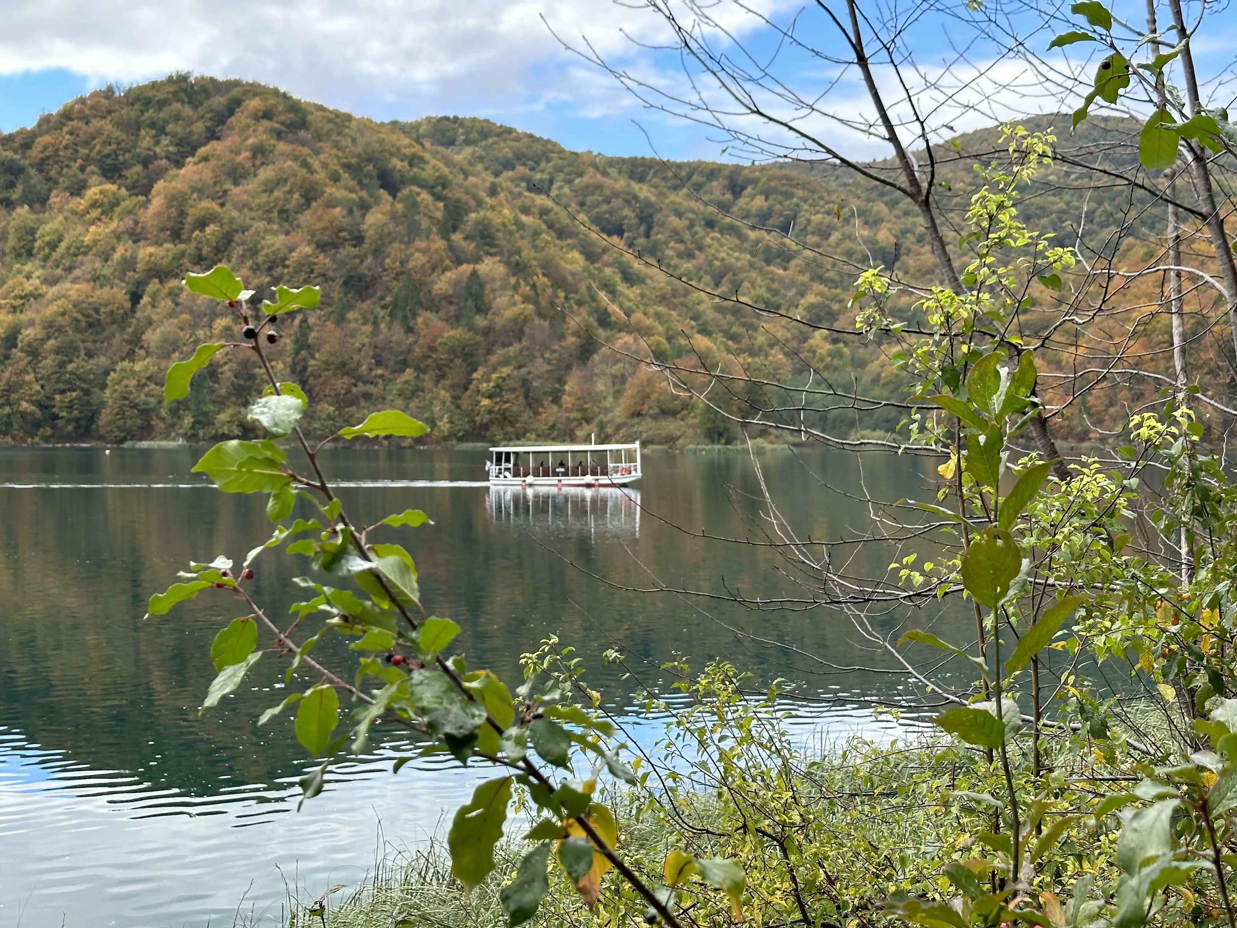 Boot auf den Plitvicer Seen