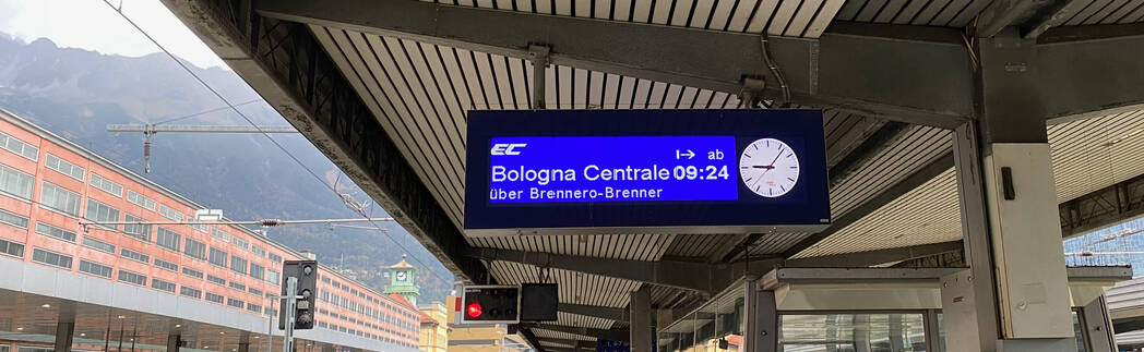 Zuganzeige Bologna