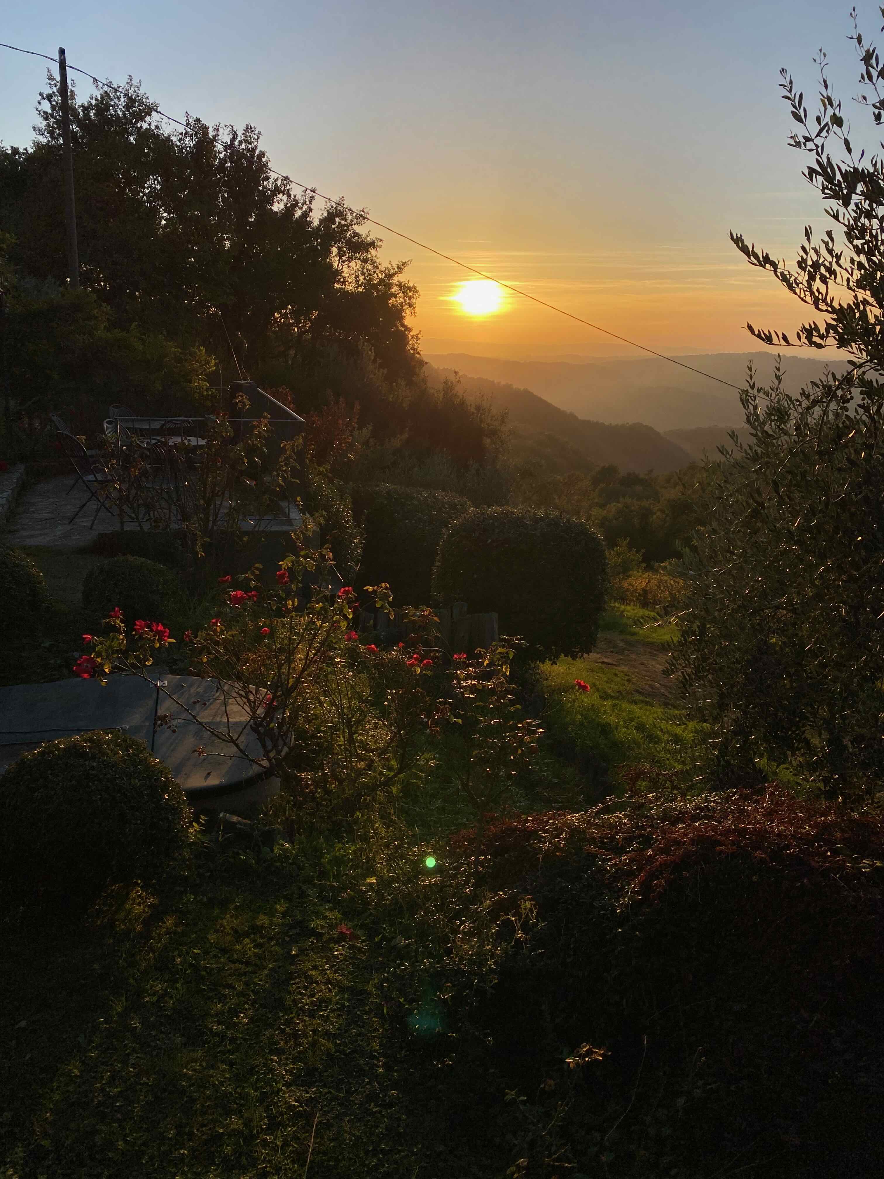 Sonnenuntergang in Le Cetinelle